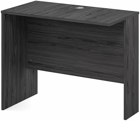 Furinno Roger Office Desk Return, 35 Inch Rectangular Desk Return for Executive Desk, Reversible Return with Cord Grommet, Scratchproof and Water-Resistant, for Home Study, Office, Coastal Grey - Image 6