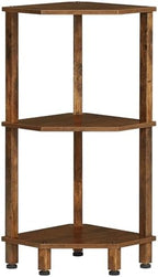 YUFAM 3-Tier Corner Shelf, Brown by YUFAM