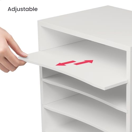 Ballucci 4 Tier File Organizer File Holder, Desk Storage, Letter Paper Tray - Image 4