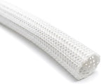 Electriduct 1.25" Hook Self Closing Wrap Around Sleeve - 50 Feet - White by Electriduct