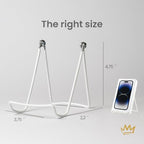 KINGDOM SOLUTIONS - 4.75" White Metal Display Stand Made in USA - 12 Pack - Image 4