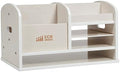 ECR4Kids Tabletop Supplies Storage Center Caddy, Classroom Essentials, White Wash by ECR4Kids
