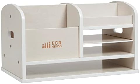 ECR4Kids Tabletop Supplies Storage Center Caddy, Classroom Essentials, White Wash by ECR4Kids