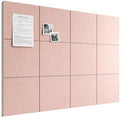 Bumusty 48" x 36" Large Cork Board Alternative, Pink by BUMUSTY