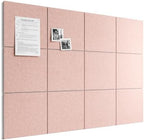 Bumusty 48" x 36" Large Cork Board Alternative, Pink by BUMUSTY