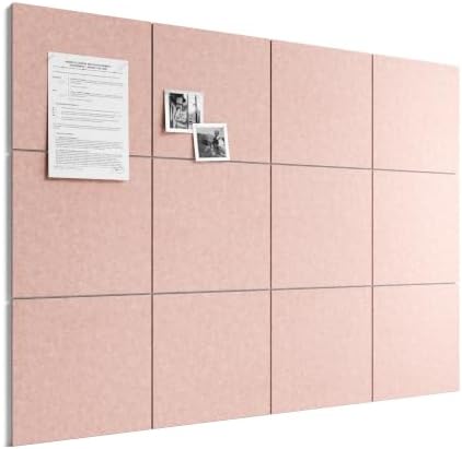 Bumusty 48" x 36" Large Cork Board Alternative, Pink by BUMUSTY