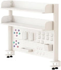 Clamp On Desk Organizer Shelf,Desk Extender Pegboard,White,39.4in by jvsufuik