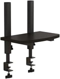Adjustable Clamp-On Monitor Riser for Desk, Height Adjustable Monitor Stand with Space-Saving Design, Black MDF Shelf for Home Office, Workstation, and Study Setup (Black) by Unknown