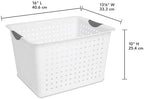 Sterilite Deep Ultra Basket, Open Top Plastic Storage Organizer, 6-Pack - Image 3