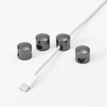 BRIGHTTIA Cable Clips - Premium Brass Cord Management for Home, Office & Car - Multipurpose Wire Holder Organizer - Sleek & Durable Design - Ideal Gift for Men, Women & Students - 4-Pack (Gunmetal) by BRIGHTTIA%C2%AE