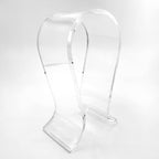 Indies Ltd. 8mm Thick Clear Acrylic Headphone Stand Omega Design Headphone Stand Gaming Headset Holder Desk Display Hanger Beautiful Storage Acrylic Glass Ear Headphones Interior Flattering (Single Piece) - Image 4