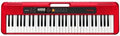 Casio Casiotone CT-S200RD – 61-Key Portable Keyboard for Beginners | 400 Tones, 77 Rhythms, LCD Display, Dance Music Mode, USB-MIDI, Stereo Speakers | Includes Power Supply & Music Rest | Red by Unknown