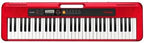 Casio Casiotone CT-S200RD – 61-Key Portable Keyboard for Beginners | 400 Tones, 77 Rhythms, LCD Display, Dance Music Mode, USB-MIDI, Stereo Speakers | Includes Power Supply & Music Rest | Red by Unknown