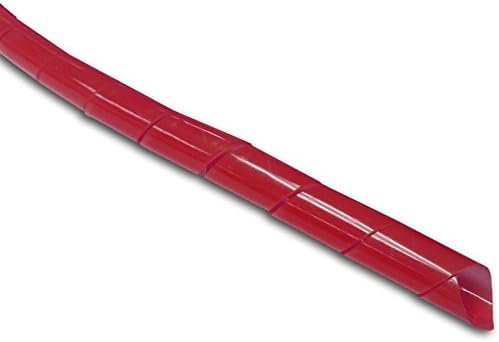 Electriduct 1" Spiral Cable Wrap Flexible Sleeve - 100 Feet - Red by Electriduct