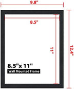 10Pack Magnetic Sign Holder 8.5 x 11, Self Adhesive Magnetic Frames for Wall, Magnetic Picture Frame Paper Holder for Fridge, Door, Window Magnetic Display Poster Frame Document Holder, Black - Image 6