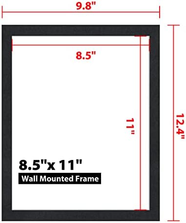 10Pack Magnetic Sign Holder 8.5 x 11, Self Adhesive Magnetic Frames for Wall, Magnetic Picture Frame Paper Holder for Fridge, Door, Window Magnetic Display Poster Frame Document Holder, Black - Image 6