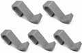 Bunk Bed Hooks for Dorm Room, Over Bed Storage Hooks for Backpack & Accessories, 5 Pack (Grey) by Unknown