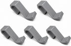 Bunk Bed Hooks for Dorm Room, Over Bed Storage Hooks for Backpack & Accessories, 5 Pack (Grey) by Unknown
