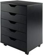 Winsome Halifax 5-Drawer Storage Cabinet, Black (20519) by Winsome