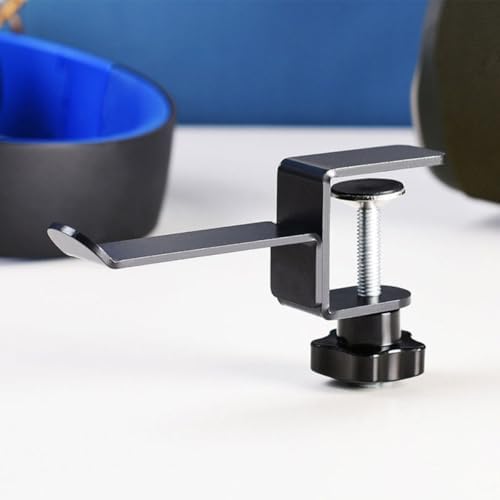 VOSAREA 2pcs Metal Headphone Hanger Hooks Heavy Duty Headset Rack with Black Painted Finish for Schoolbag and Handbag Under Desk Storage - Image 7