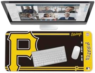 SOAR MLB Official Established Primary Logo Wordmark Home Office Desk Pad Mouse Pad Mat 35" x 16" (Pittsburgh Pirates, Pittsburgh Pirates) by OuterstuffFIFAWorldCup