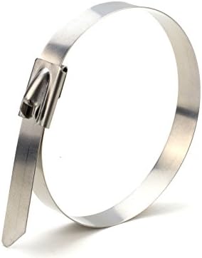 Electriduct 304 Stainless Steel Cable Ties 23 Inch 350 Lbs Heavy Duty Self Locking Ball Lock Zip Ties UV Resistant (100 Pack) by Electriduct
