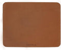 Full-Grain Leather Mouse Pad - Genuine Leather Mouse Mat with Non-Slip Backing, 3mm Thick, Smooth Mouse Glide, Desk Accessory for Office, Work & Gaming (Toffee Tan Brown, Large 11.8 x 9.8 in) by DAREhue