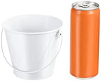 PATIKIL 4.7 Inch Colored Metal Buckets, 4 Pack Pencil Holder Buckets Round Metal Planter Pails Container with Handles for Classroom Crafts, White - Image 3