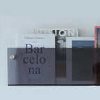 ROYALITA 2-Pack Acrylic Magazine Holder Brochure Holder, Gray 24 Inch by ROYALITA