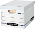 Bankers Box 6-Pack Basic-Duty File Storage Box with Lid, Letter/Legal by BankersBox