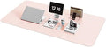 YSAGi Non-Slip Leather Desk Pad XL Size, Waterproof Laptop Computer Desk Keyboard Mat, Table Protector Blotter Mat, Large Mouse Pad for Office/Work/Home/Decor(Pink, 47.2" x 23.6")-No Band by YSAGi