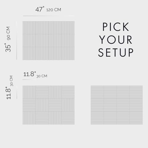 VIVELDA Large Bulletin Board 48x36- Office Wall Organizer to Replace Your Old Cork Boards for Walls for Office Decor -12-Pack Felt Wall Panels to Use in Home Office Decor, Classroom Decor (Slat Blue) - Image 2