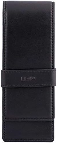 DiLoro Leather Triple Pen Case Pencil Pouch Holder for Three Fountain Ballpoint Rollerball Pens and Pencils by DiLoroSwitzerland
