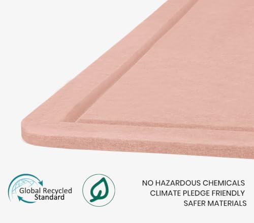 Extra Large Bulletin Board 96" x 48", Felt Pin Board, Pink - Image 4