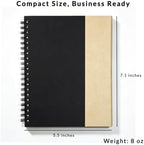 Custom Logo Magnetic Spiral Notebook with Sticky Notes 150 Pack - Image 6