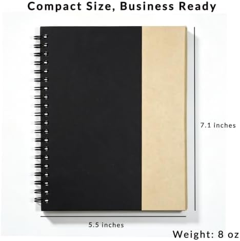 Custom Logo Magnetic Spiral Notebook with Sticky Notes 50 Pack - Image 5