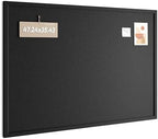 Fluxynara Framed Felt Bulletin Board, 47.2" x 35.4", Black by FLUXYNARA