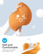 SAIJI Tablet Pillow Stand, Kindle Holder Compatible with 4.7-15.6” Kindle, Phone, Portable Monitor, 360° Adjustable Tablet Stand for Bed with Flexible Dual Axis Arm&Microbead Cushion (Orange) - Image 4