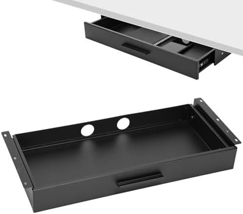 Menkxi 20 x 9 in Under Desk Drawer,Slide out Storage Organizer Heavy Duty by Menkxi