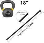 1000PCS 18 inch Black Zip Ties 77LBS Tensile Strength Self-Locking heavy duty UV Resistant Cable Tie Wraps for indoor and outdoor use(Black) - Image 2