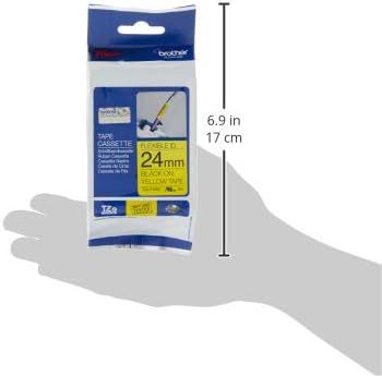 Brother Genuine P-Touch TZE-FX651 Tape, 1" (0.94") Wide Flexible-ID Laminated Tape, Black on White, Best Suited for Wire Wrapping and Flagging, Water-Resistant, 0.94" x 26.2' (24mm x 8M), TZE-FX651 - Image 7