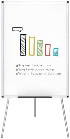 VIZ-PRO Whiteboard Easel, 36 x 24 Inches, Portable Tripod Dry Erase Board by VIZ-PRO