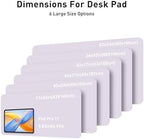 Aothia Faux Leather Desk Mat - Large Mouse Pad, Non-Slip PU Leather Blotter, Waterproof Writing Surface for Office and Home (Soft Lavender, 63" x 24") - Image 5