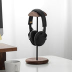 Headphone Stand Black Walnut Solid Wood Headphone Stand -Mounted Wooden Headphone Stand Simple Display Stand - Image 7
