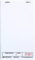 National Checking Company Unilined Single Copy Paper GuestChecks White, 6" Length x 3.5" Width | 50 Checks/Book, 100 Book/Case by NCCO