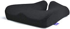 Cushion Lab Patented Pressure Relief Seat Cushion for Long Sitting Hours on Office & Home Chair - Extra-Dense Memory Foam for Soft Support. Car Pad for Hip, Tailbone, Coccyx, Sciatica - Black by CUSHIONLAB