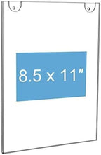 NIUBEE Acrylic Sign Holder 8.5 x 11 Clear Plastic Wall Mount Frame 6 Packs - Image 4