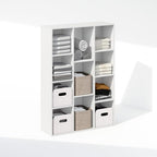 Furinno Reed Closet Organizers and Storage, 11-Cube Closet Organizer, Open Shelf Closet Storage, for Wardrobe, Bedroom, Living Room, White - Image 4