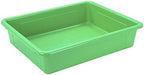 Storex Letter Size Flat Storage Tray – Organizer Bin for Classroom, Office and Home, Green, 5-Pack (62520A05C) - Image 4