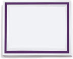 Signature Specialty Certificates, Purple Bold Foil Border, 50 Sheets by PaperDirect